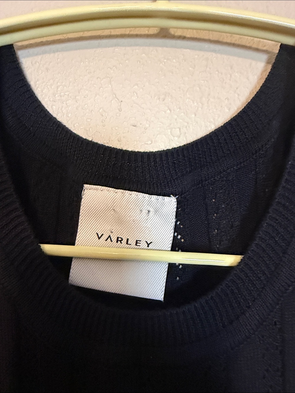 Varley Florian Black Knit Midi Dress Size Large - Picture 6 of 9